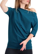 Urban Goddess Bhav Sportshirt - Maat XL  - Vrouwen - petrol blauw