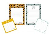 4 x Leuke Notitieblokjes Panter Groen Stippen - Studio Stationery - Memoblok