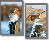 20 Kerstkaarten - Friese tekst - Folie - Witte envelop - 10,5 x 16 cm