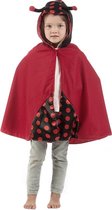 Limit - Lieveheersbeest Kostuum - Cape Rode Stippels Lieveheersbeestje Kind Kostuum - rood - Maat 122 - Carnavalskleding - Verkleedkleding