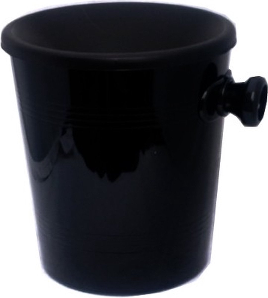 Spuwbak met handvat - 1L - klein - Zwart