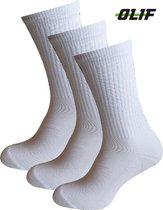 Sport sokken Tennis sokken 10-pack Wit Unisex 47-50