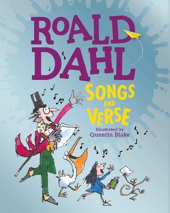 Roald Dahl Songs and Verse, geïllustreerd door Quentin Blake. Met een man in een circusoutfit, een pelikaan en een aap.