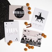Sinterklaas kaarten | Set 8 stuks | Sinterklaasfeest | enkele kaart | schoencadeautje | MOODZ design