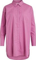 VILA VIPANDA L/S LONG SHIRT MULBERRY Dames Blouse- Maat 36