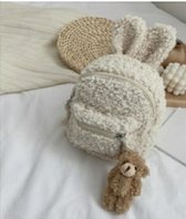 Rugzak mini van Teddy Wit / Gebroken Wit Rugtas Peuter Rugtas Konijn oren