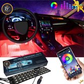 Brakel & Zwaan® Auto interieur Led verlichting bluetooth USB | Auto led verlichting | Auto interieur verlichting | sfeerverlichting auto | vrachtwagen accesoires | auto interieur accesoires |