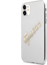 Guess Vintage Transparent Back Case voor Apple iPhone 11 (6.1") - Goud