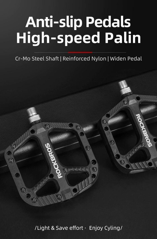 Funn Funndamental Flat Pedals - Wide Platform Bike Pedals for BMX Mountain Bike, Adjustable Grip for Extraordinary Stability, 9/16 Inch CrMo Axle