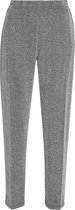 Cassis - Female - Broek in soepel tricot met visgraatmotief  - Gris Chine