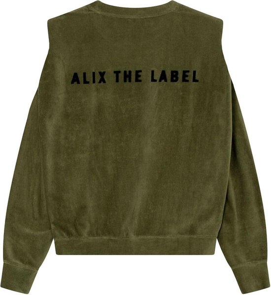 Alix the label Padded Sweater Groen dames maat L | bol