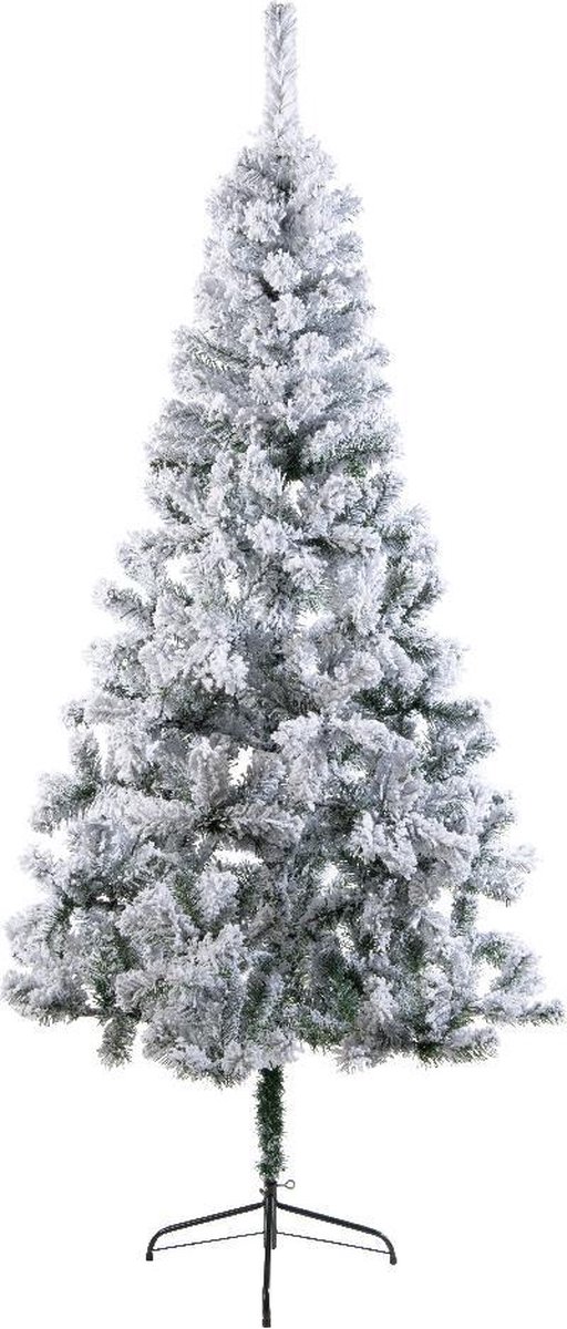 Everlands Rovinj Pine kerstboom - 210cm hoog - zonder verlichting - met sneeuw