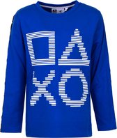 Playstation / gamer shirt / longsleeve kinderen, blauw, maat 158-164