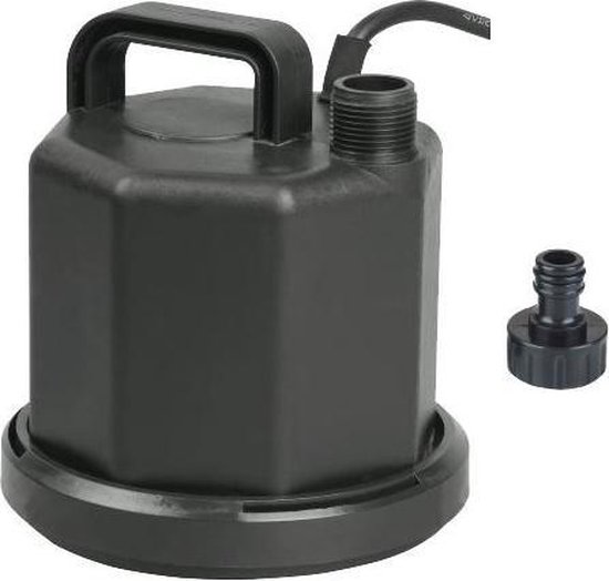 Aquaking Dompelpomp Vlakzuiger Q2001 Incl. Klikkoppeling - Vlakzuigend tot 2 mm - 80W - 2800 l/h - Dompelpomp - Waterpomp - Pomp - Waterpomp Elektrisch
