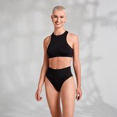 Jenna Set Met High Waist Slip - Zwart
