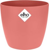 Elho Brussels Rond Mini 9.5 - Bloempot voor Binnen - Ø 10.0 x H 8.9 cm - Roze/Koraalroze