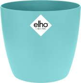 Elho Brussels Rond Mini 9.5 - Bloempot voor Binnen - Ø 10.0 x H 8.9 cm - Blauw/Helder Turquoise