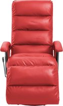 Fauteuil rood kunstleer 65x101x100 cm