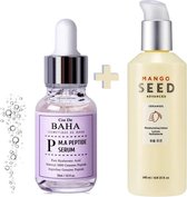 Skin Routine Set: Cos de BAHA Peptide (Serum) & The Face Shop Mango Seed (Moisturizing Lotion) - Boost voor Droge Huid - Set Huidbalans en Hydratatie - Ceramidin K Beauty - Stralen