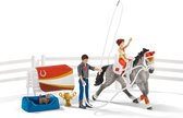 Schleich Horse Club Speelfigurenset - Mia's Springset - Kinderspeelgoed voor Jongens en Meisjes - 5 tot 12 jaar - 18 Onderdelen - 42443