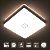 Plafondlamp Led - Waterdicht - 24 W - Modern - 2050 lumen - Dun model - Natuurlijk wit - 4000 K - Badkamer - Slaapkamer - Keuken - Woonkamer - [Energieklasse A++]