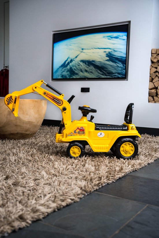 Sens Design Loopauto Graafmachine buitenspeelgoed Geel