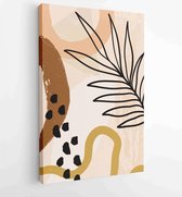 Abstracte organische vorm Art design voor poster, print, cover, behang, minimale en natuurlijke kunst aan de muur. 1 - Moderne schilderijen – Verticaal – 1852841056 - 80*60 Vertica