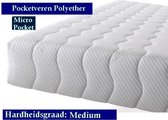 Caravan -  1-Persoons Matras - MICROPOCKET Polyether SG30 7 ZONE 23 CM   - Gemiddeld ligcomfort - 70x180/23