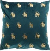 Unique Living | Kussen Elephant 45x45cm eveglade blue | Kussen woonkamer of slaapkamer