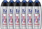 Fa Men Douchegel - Actief & Zuiver - 6 x 250 ml - Voordeelverpakking