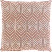 Unique Living | Kussen Deva 45x45cm old pink | Kussen woonkamer of slaapkamer