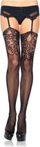 Panty Met Jarretel Look - Zwart