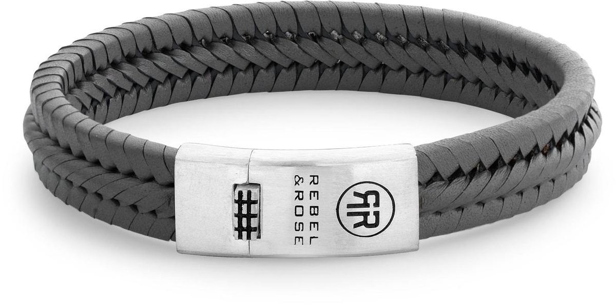 Rebel & Rose Twisted 925 Grey RR-L0132-S-17.5 cm