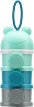 Melkpoeder Toren - Babyvoeding Bewaarbakjes - Melkpoeder Doseerdoosjes - Kraam cadeau - BPA vrij / GROEN