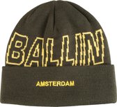 Ballin Amsterdam Outline Logo Beanie - Dark Army - Taille unique