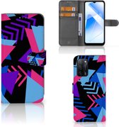 Portefeuille OPPO A16 | A16s Cuir PU Portefeuille pour Funky Triangle