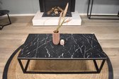 Salontafel Marmer | Zwart | 120x60 cm | Rechthoek