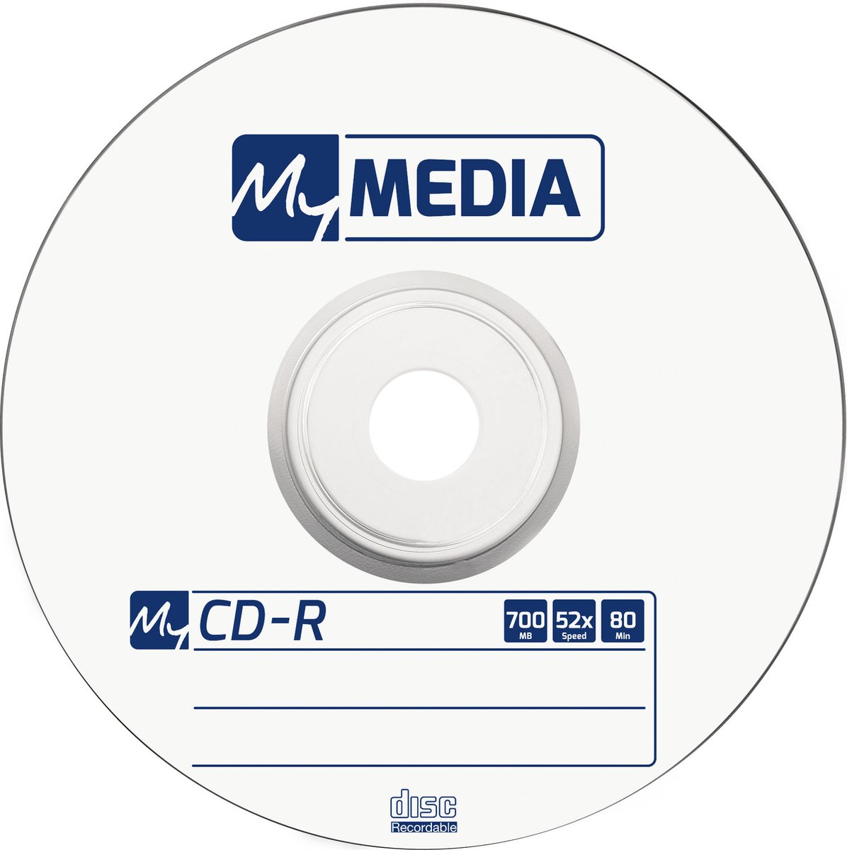 CD-R Verbatim 52x, 700MB, 100 broches (100x)