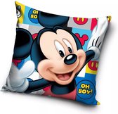 Mickey Oh Boy! Sierkussens - Kussen - 40 x 40 inclusief vulling - Kussen van Polyester - KledingDroom®