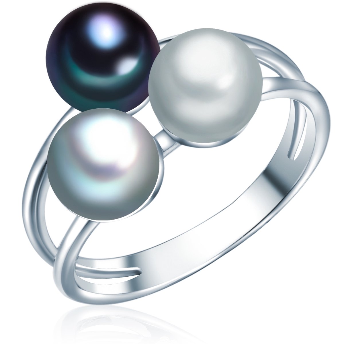 Valero Pearls parel Ring - Sterling zilver - zilver - 50