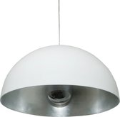 Hanglamp Gala Wit/Zilver - Ø50cm - E27 - IP20 - Dimbaar > lampen hang wit zilver | hanglamp wit zilver | hanglamp eetkamer wit zilver | hanglamp keuken wit zilver | led lamp wit zi