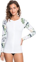 Roxy - UV Zwemshirt voor dames - Longsleeve - Bloom Lycra - Helder Wit/Bloem - maat XL