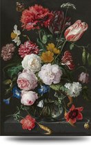 Maison de France - Voor acrylglas Bloemen in vaas - jacob de heem - plexiglas - 60 x 90 cm