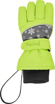 Playshoes - Winter wanten voor kinderen - Sneeuwvlokjes - Groen - maat 5 (19cm) 8-12 years