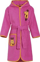 Playshoes - Badjas voor kinderen - Muis - Roze - maat 74-80cm