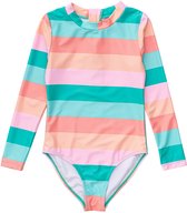 Snapper Rock - UV Zwempak voor meisjes - Lange mouw - Sunset Stripe - maat 86-92cm