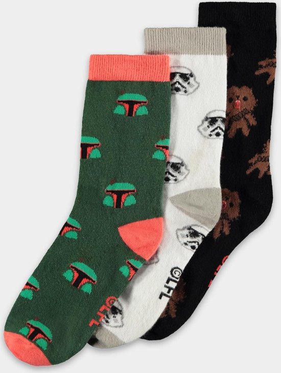 Star Wars - Chaussettes Crew (3 Pack) Taille: 39/42