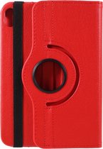 iPad Mini 6 hoes - iPad Mini (6e generatie) draaibare hoes - hoes iPad Mini 6 - iPad Mini 6 (2021) - Rood