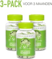 3stuks Veganboost Haar Vitamines Gummies | Vitamine E | Vitamine d | Vitamine b12 | Biotine Haar | Vitamine B12 Vegan | Haargroei Producten voor vrouwen