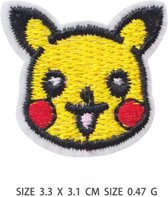 Pikachu strijk embleem - pokemon patch - patches - stof & strijk applicatie - klein